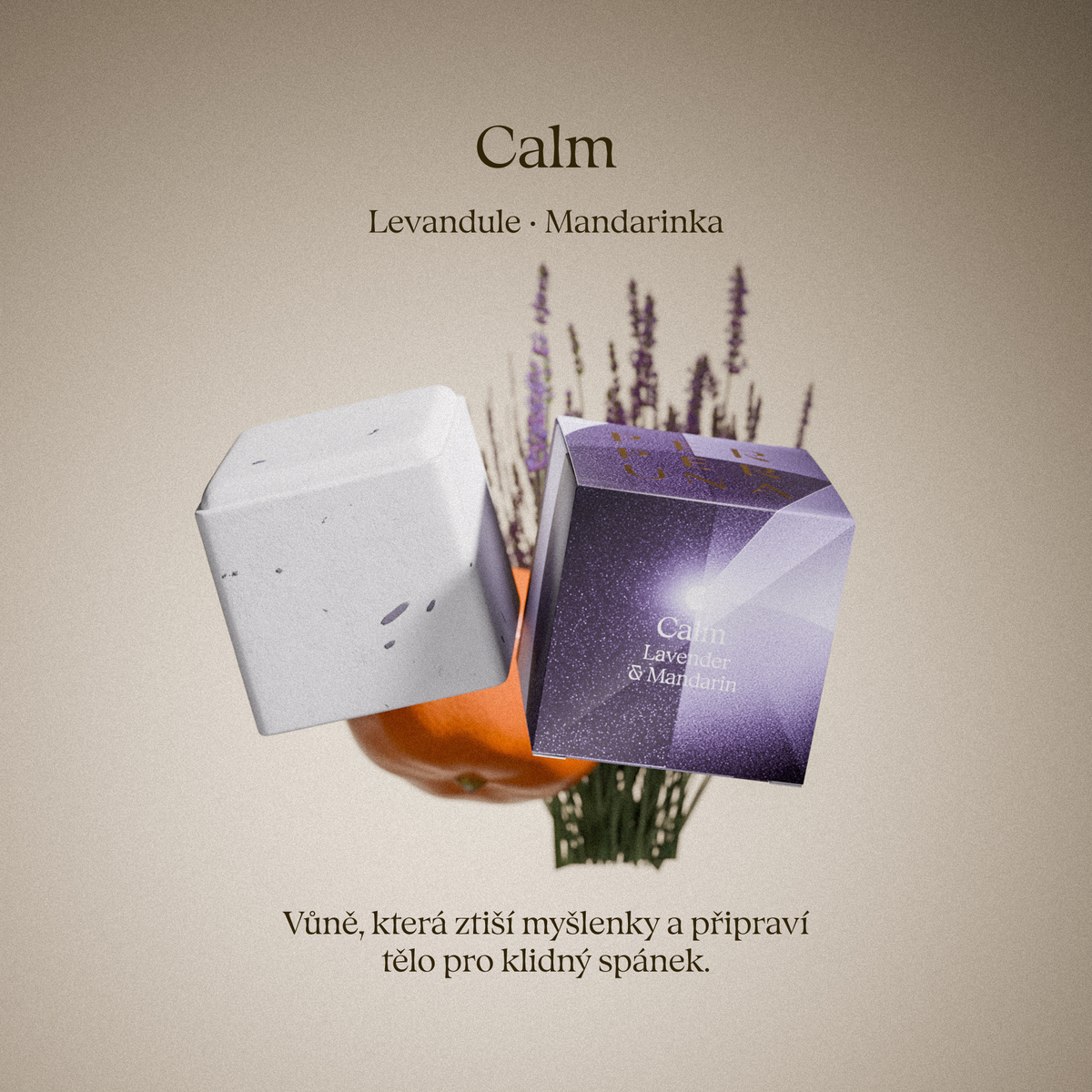 Calm — Sprchová aromatická kostka