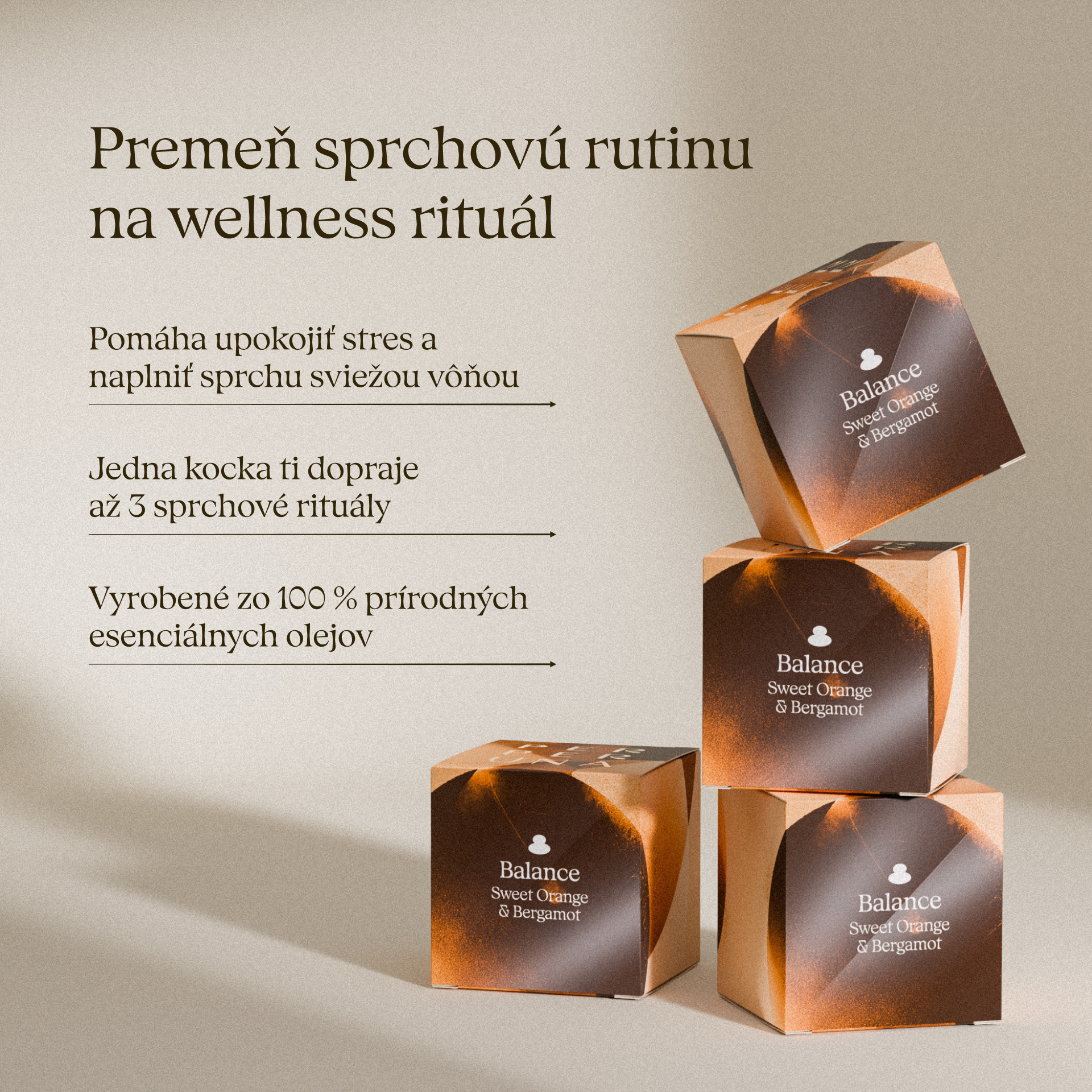 Balance - Sprchová aromatická kostka