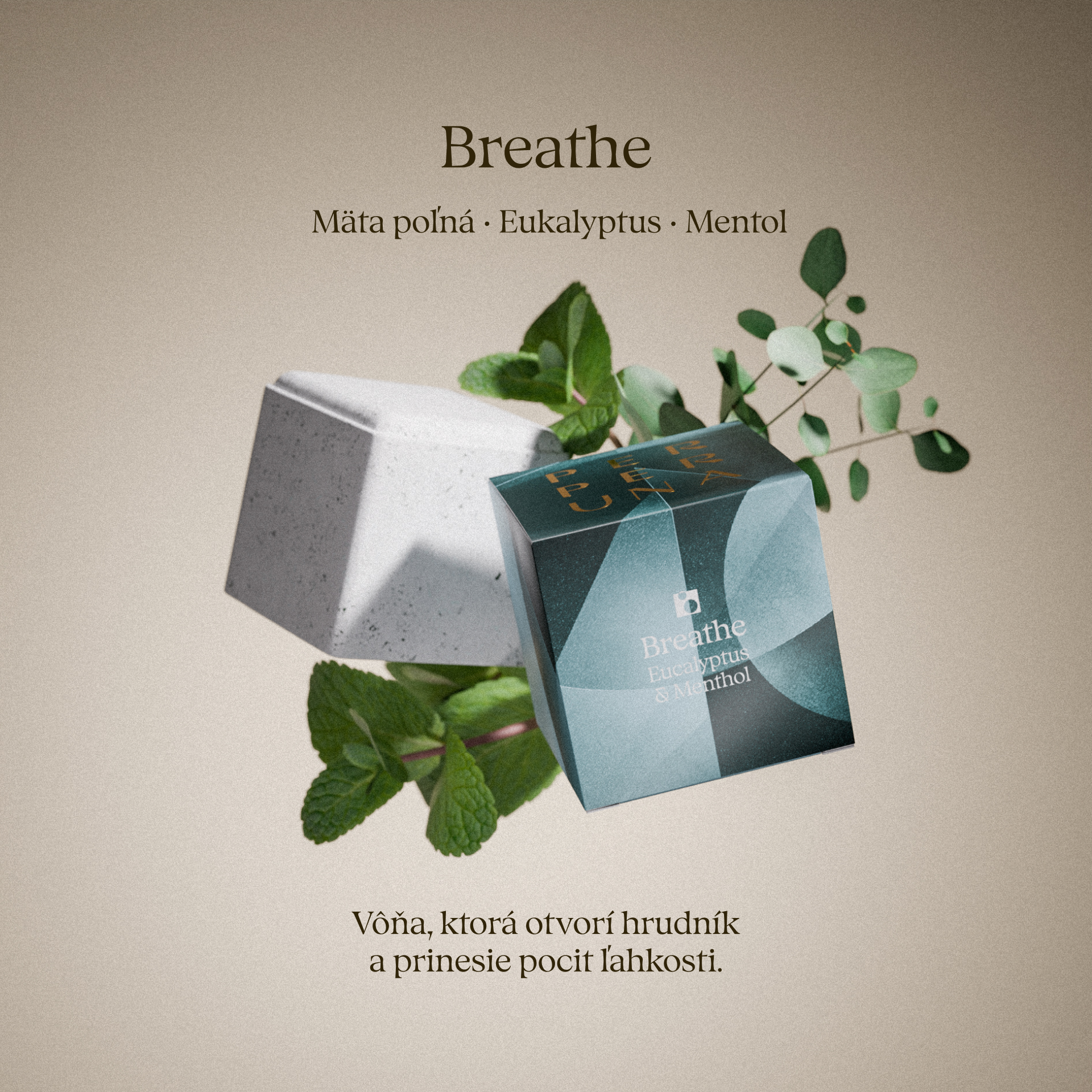 Breathe - Sprchová aromatická kostka