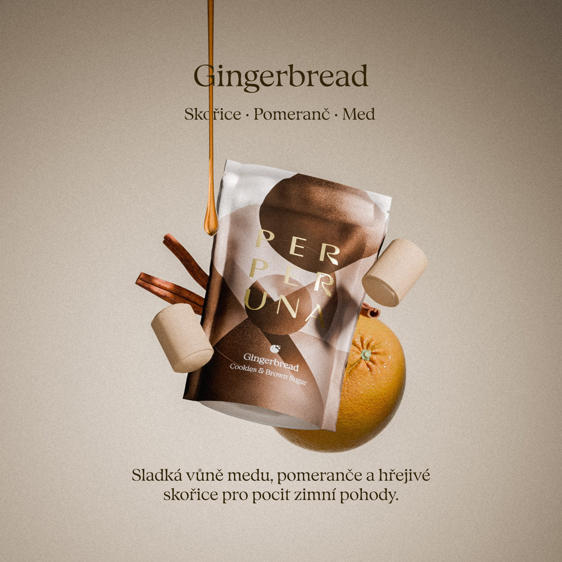 Gingerbread - Sprchové kuličky (5 ks)
