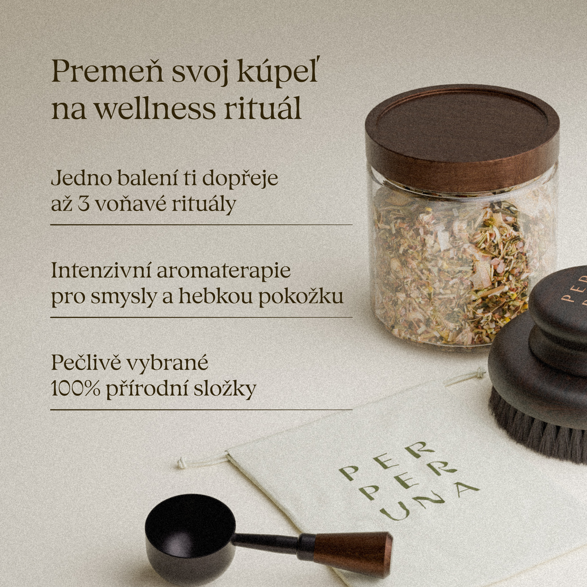 Herbal Spring - Čaj do koupele - Revitalizační a očišťující
