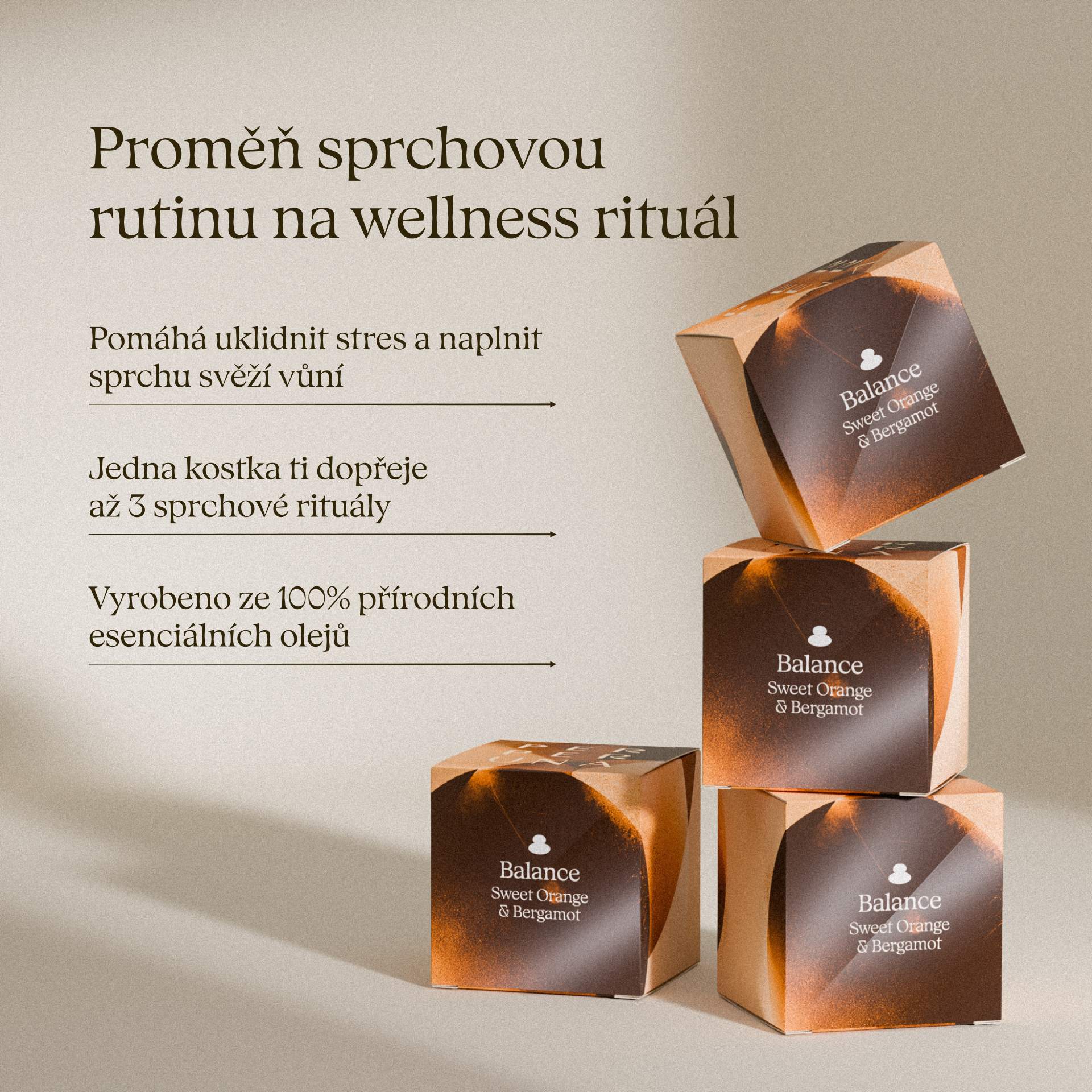 Balance - Sprchová aromatická kostka