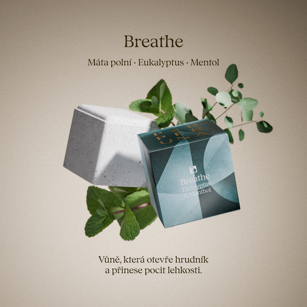 Breathe — Sprchová aromatická kostka