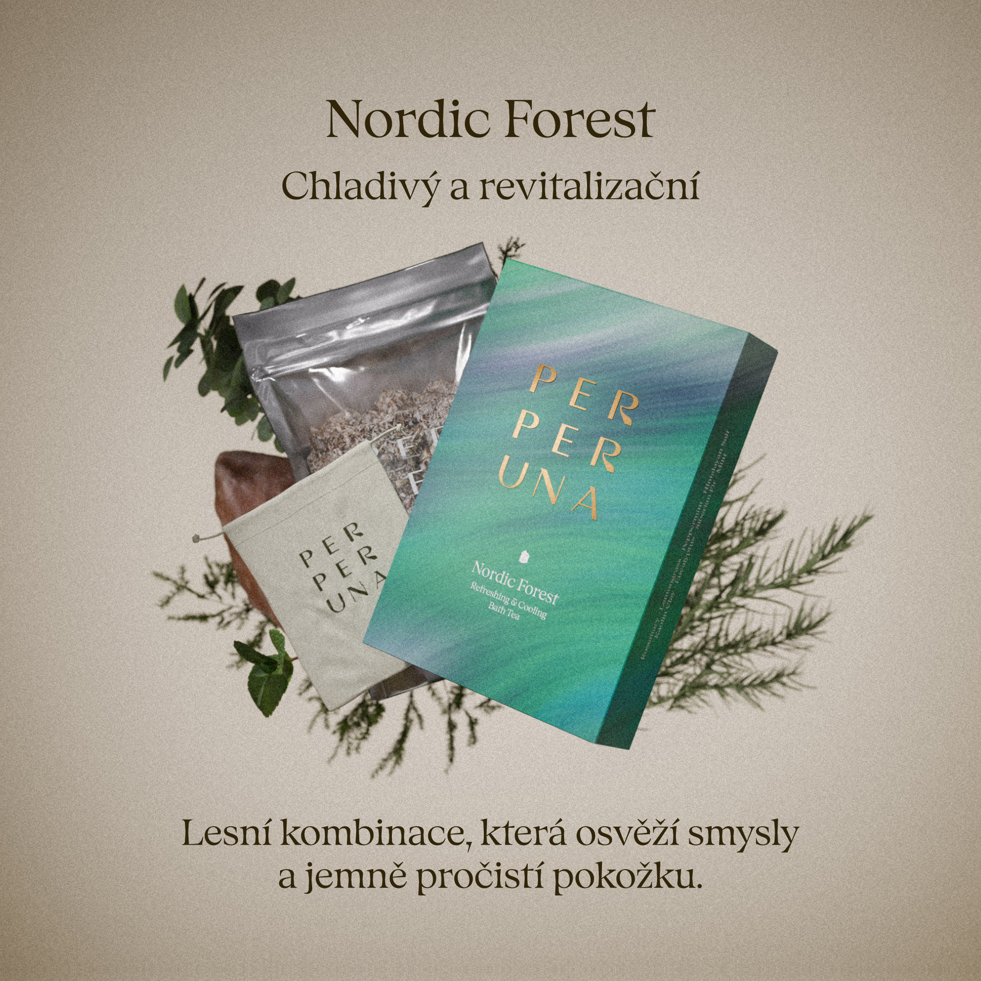Nordic Forest - Čaj do koupele - Osvěžující a pročišťující