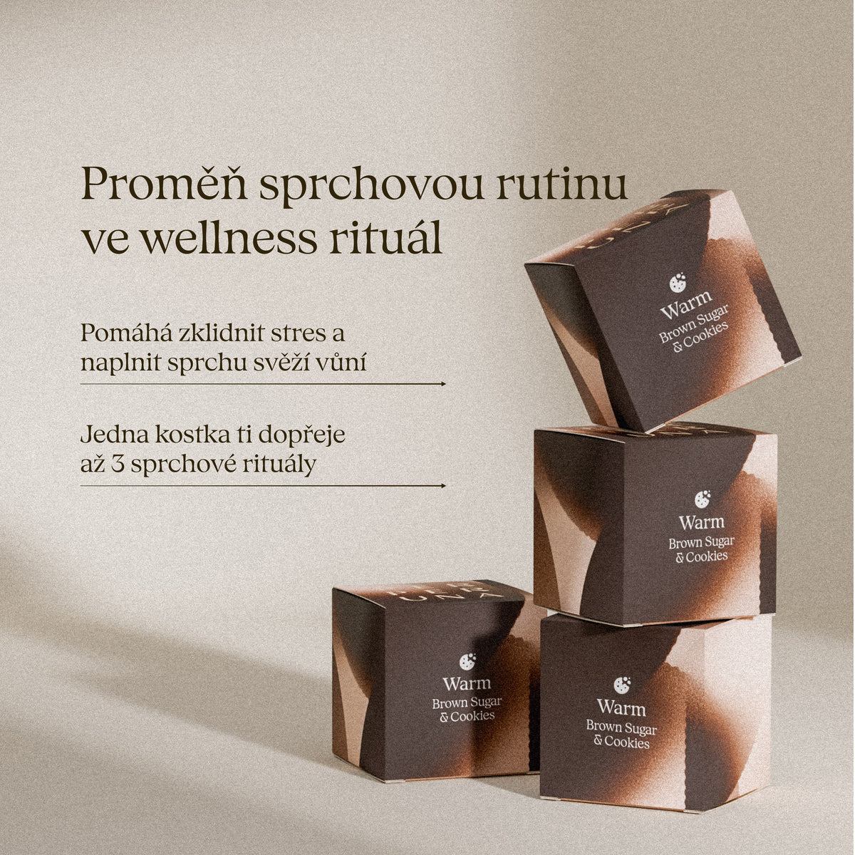 Proměň sprchovou rutinu ve wellness rituál – sprchové aromatické kostky Warm